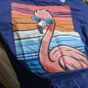 Cool Retro Flamingo in Sunglasses 70s 80s 90s Funny Flamingo T-Shirt XL