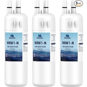 MARRIOTTO EDR1RXD1 Refrigerator Water Filter Compatible with Whirlpool W10295370A, WHR1RXD1, KAD1RXD1, Filter 1, W10295370, P4RFWB, P8RFWB2L, 469930, 469081 Refrigerator Water Filter, Pack of 3