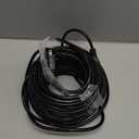 16/3 10A 125V 1250W 100 Ft Outdoor Extension Cord Waterproof, Weatherproof & Flame Retardant Black 3 Prong Power Cord Outside for Lawn & Garden, SJTW ETL Listed