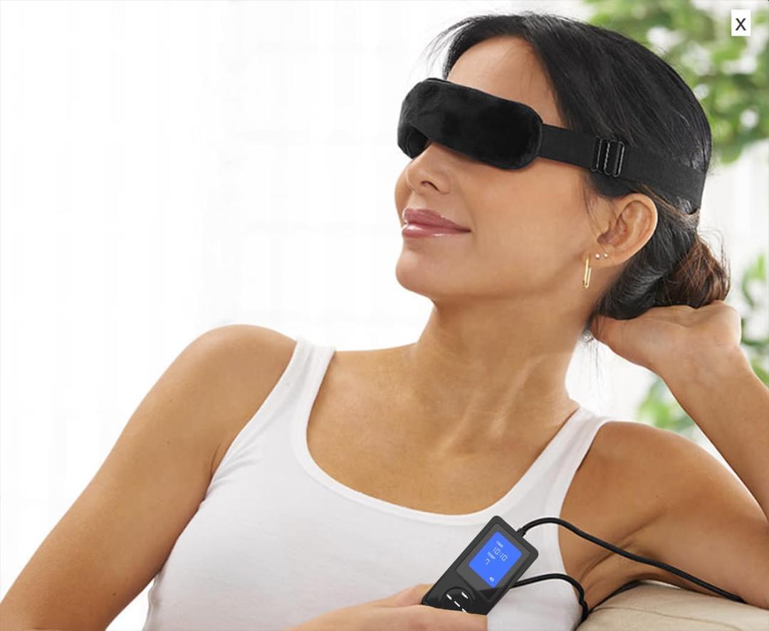 Electric Heated Dry Eye Mask  2024 Model  Warm Eye Compress for Styes, Puffy, Itchy, Irritated Eyes  Patented Technology Featured on CNN & CBS News