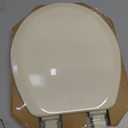 Mayfair Cameron Bone Toilet Seat, Non Slip Heavy Duty Wood, Easy Clean, Made in USA, Round