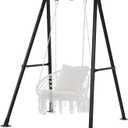 G TALECO GEAR Hammock Chair Stand,Heavy-Duty Steel 300LBS Multi-Use Hammock Stand for Outdoor Indoor, Swing Chair not Include (Black)