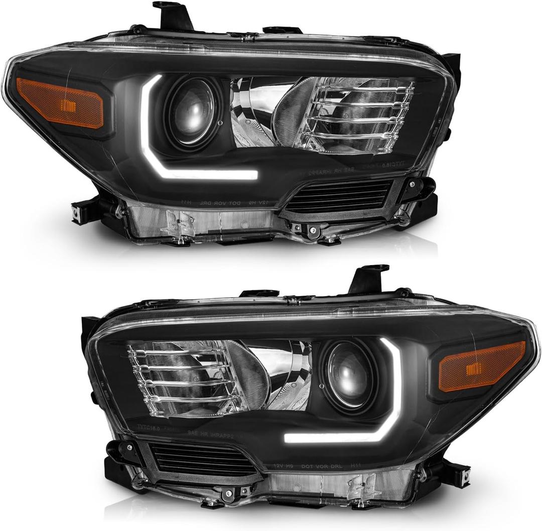 WEELMOTO Factory DRL Headlights for 2016-2022 Toyota Tacoma TRD/Limited