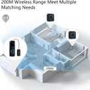 BITIWEND Wireless Doorbell Chime for Blink - Compatible with Blink Video Doorbell and Blink Video Doorbell (2nd Gen) with Wired Transmitter (1 Video Doorbell Extender 1 Receiver
