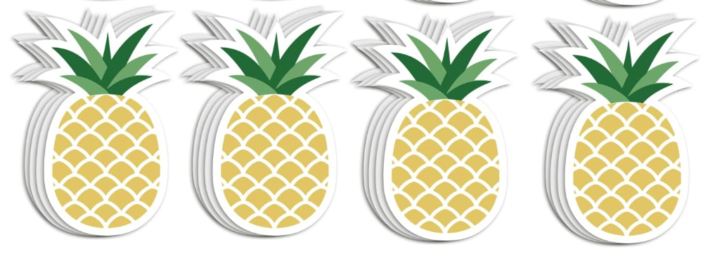 Sticky Notes Pineapple/Rainbow Design