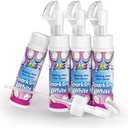 Yass Clean Shoe Cleaner, Water-Free Sneaker Cleaner Foam, White Shoe Cleaner Kit with Brush for Sneaker, Tennis, Leather, Canvas, Golf, Boot, 4 Pack 6.76 Oz
