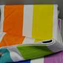 USTIDE Rainbow Area Rug Little Striped Rainbow Rug Non-Slip Machine Washable Rug Soft Carpet for Living Room Bedroom Classroom Dining Kindergarten Grils Room Home Decor, 4x6ft