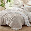 Bedsure Tufted Boho Comforter Set King, Bedroom Decor Bedding Set Linen
