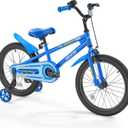 VEVOR Kids Bike, 14/16/18 Inches BMX Style Children Bicycle, Training Wheels Included, Sturdy and Easy to Assemble, Toddler Bike for Boys & Girls Learning to Ride, Blue