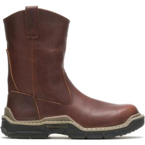Wolverine Men's Raider DuraShocks Wellington 10 Inch Composite Toe Construction Boot (11, Peanut)