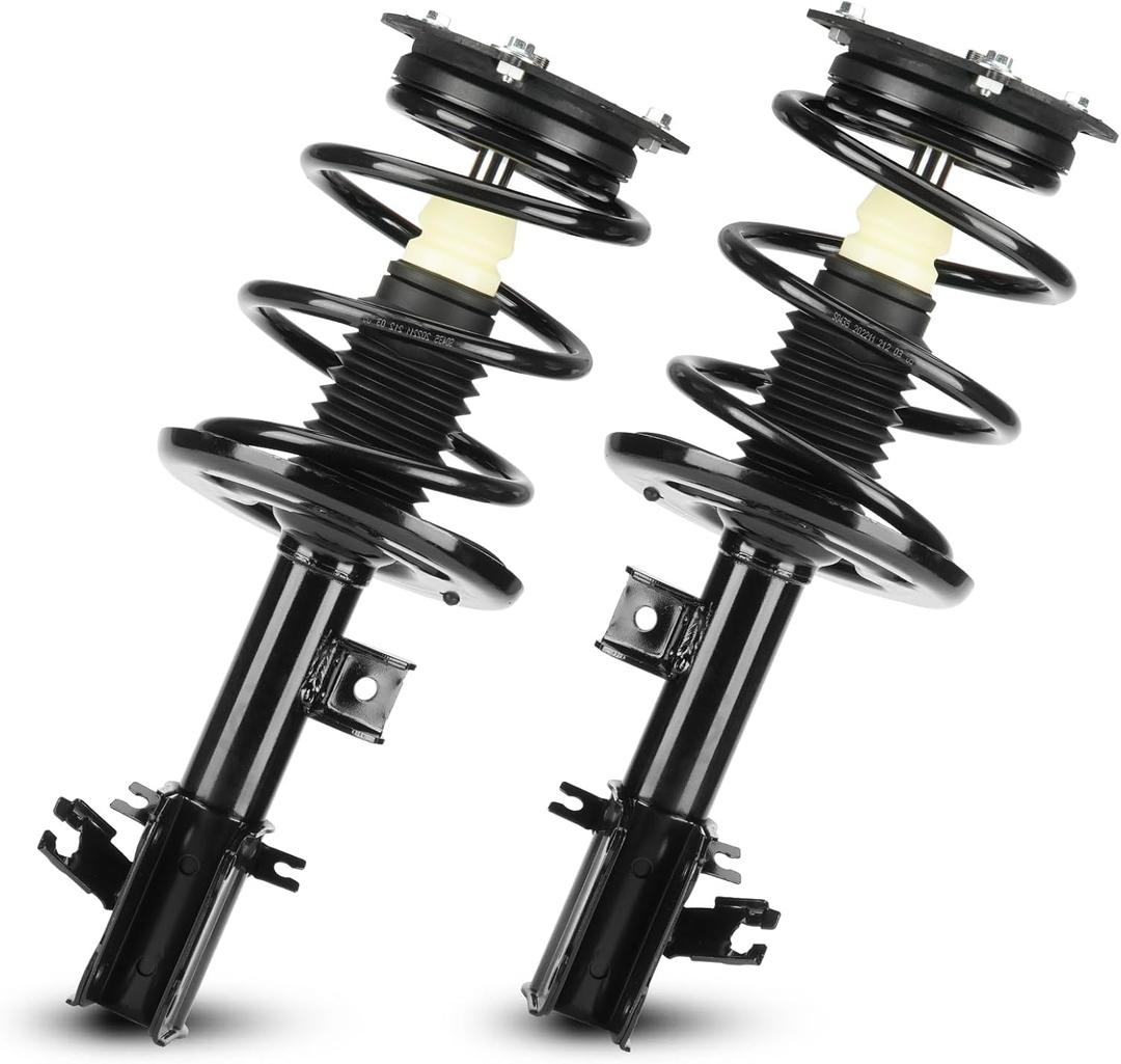 Front Strut Complete Coil Spring Assembly Shock Absorber Fit for Nissan Altima 2.5L 3.5L 2007-2012 (Excluding Hybrid), Altima S 2.5L Coupe 2013, 172393 172392 (Set of 2)