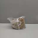 Decorative Wicker Storage Basket, 11" x 9" Indoor Plant Basket for Home Decor, Round Woven Dog Cat Toy Bin with Handle, Bathroom Towel Storage, Jute Planter Holder, Shelf Closet Organizer