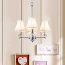 Wellmet Chandelier Shades, ONLY FOR CANDELABRA BULBS, Clip-on Fitter Lamp Shades, 3" X 6" X 5", 6 pcs Set
