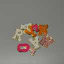 Jutom 104 Pcs Self Adhesive Chenille Letter Patches Letter Patches Chenille Stick on Embroidered Patch for Clothing Jackets Backpacks Hats(Classic, Multicolor)