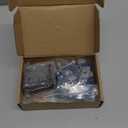 Anbte 10pcs Solar Panel End Clamp for Standard Unistrut, Aluminum 30mm/35mm Solar Panel Brackets with Nuts Bolts, Solar Panel Mounting Kit for Metal Roof, Tin Roof, Flat Roof, Sheet Roof, Black