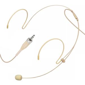 Headset Microphone Headworn Mic Compatible with Sennheiser | Double Over Ear Earset Hanging Condenser Omnidirectional Mic for Wireless Bodypack Transmitter System 3.5mm Female Screw Plug