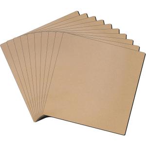 LLPT Adhesive Magnetic Sheet 5 x 5 Inch 10 Pack Flexible Refrigerator Magnet Sheet Sticky Magnetic Paper for Photos Images Educational DIY Craft Paper (MSA5510)