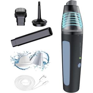 Handheld Handheld Vacuum, 13000PA Portable Cordless Car Vacuum Cleaner, Suction and Blow 2 in 1 Dust Removal Vacuum Cleaner for Car, Home, Office, Pet.Blue