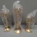 3 Pcs Crystal Candle Holder 3 Sizes Candle Holders for Wedding Table Centerpiece, Table Decor, Candlestick Holder for Fireplace Candelabra, Home Living Room Decor