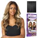 Sensationnel What Lace 13X6 Wigs - Zelena Lacefrontal Hand Tied Glueless Synthetic With Natural Density Preplucked Hairline (1 JETBLACK)