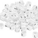 uxcell 160pcs Clothes Hanger Markers l Size Tags, Fit 3.5mm Rod Garment Size Hanger Clips Garment Color Coding Label for Clothing Hangers, White
