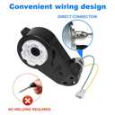 12V Powered Wheels Motor Gearbox Replacement 2 Pcs RS550 40000RPM High Speed Upgrade Set Compatible with Most Ride On Toys, Kids Electric Cars for Powered Wheels Replacement Parts