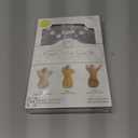 SwaddleDesigns Transitional Swaddle Sack, Arms Up Half-Length Sleeves & Mitten Cuffs, Swaddle for Newborn Transition to Baby Sleep Sack Wearable Blanket, 3-6 Month, 14-21 lb, Gray with Striped Trim