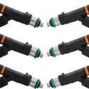 53032701AA OE 3.7L Fuel Injectors,Compatible with/Jeep Liberty Grand Cherokee,Compatible with/Dodge 3.7 Nitro Durango,Compatible with/Ram 1500 2005 2006 2007 2008 2009 2010 2011 |4 Holes| |Set of 6|