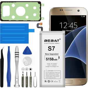 Replacement Battery for Samsung Galaxy S7,5150mAh High Capacity New 0 Cycle Lithium Polymer Replacement Battery for Samsung Galaxy S7 G930 G930V G930A G930T G930P G920V with Repair Tool Kits