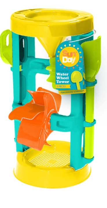 Waterwheel With Beach Toys