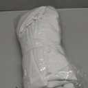 Shilucheng 100% Viscose Derived from Bamboo_ Sheets Full Size 6pcs - Ultra Cooling & Silky Soft Bed Sheets, 16" Deep Pocket, Perfect for Hot Sleepers, Hotel Bedding Sheets (White)