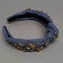 Western Cowgirl Headband for Women, Birthday, Christmas Gifts & Stocking Stuffer for Country Lovers  Crystal Knot Hairband, Cowgirl Hair Accessories (Adult, Blue)