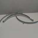 16"" Inch Galvanized Pipe Hanger - Conduit Mounting Clamp - Tube Brackets - Pipe Clamps - Tube Wall Mounting Bracket Clamp - Rigid Conduit Holder - PVC and Metal Pipe Attachment Hanger