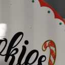 Bico Gingerbread Man Cookies and Milk For Santa Ceramic Plates and Mugs Set, Microwave and Dishwasher Safe, for Christmas Eve