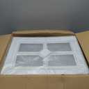 4PCS Garage Door Windows, 20.7"x13.8" Garage Door Windows Inserts with Plexy Glass for Exterior Garage Doors, Cross Design