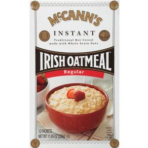 McCann's Instant Irish Oatmeal, Regular, 12 Packets (EXP 10/07/27)