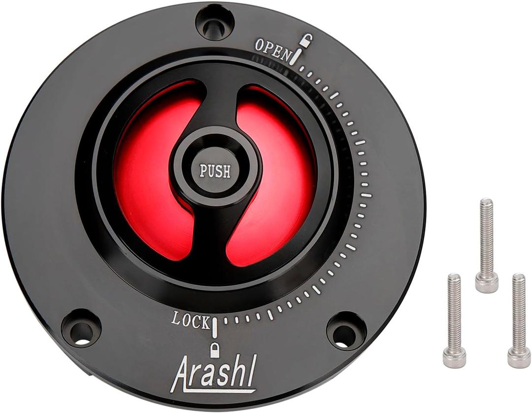 Quick Release Keyless Fuel Filler Cap Fit for Honda Grom MSX125SF 2016-2022, CBR250RR 2018-2022, CB300R 2018-2022, VFR800 2015-2018, CBR1000RR 2015-2023