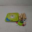 Baby Activity Table for Toddlers 1-3, 7 in 1 Wooden Montessori Activity Center Play Table with Train & Bead Maze & Sensory Toys, Early Developmental for 1+ Year Old, 1st Birthday Gifts