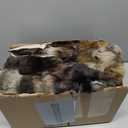 Fluffy Faux Fur Throw Blanket for Couch, Soft Plush Thick Cozy Fuzzy Luxury Minky Bubble Blanket for Home Living Room Decor Gift for Women, Tie-dye Coffee, 50" x 60", 1100GSM