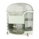 Makeup Organizer Waterproof Cosmetics Storage Box Large Capacity 30x34x20cm, Light Green