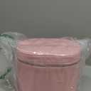 Makeup Bag, Travel Make up Case with Compartments and Handle, Portable Cosmetic Organizer Bags,Toiletry Bag for Women (L(8.5*6.3*6.7 in), Pink 1(8.5*6.3*6.7 in))