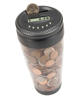 DIRTY DOG Digital Auto Coin Jar Piggy Bank