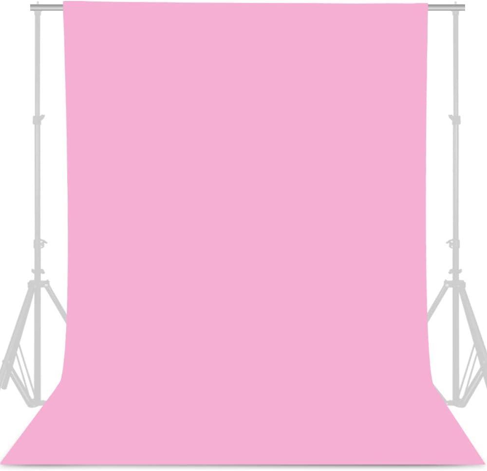 GFCC Pink Backdrop - 8FTX10FT Polyester Pink Photo Backdrop for Photoshoot Background for Photography Screen Video Recording Picture Background