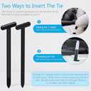 2 x Nylon Universal Cable Tie Buckles - Multi-functional T Rivet Zip Ties, Automotive Zipper Clips for Car Daily Repair, Fender Liner, Bumper Retainer, Door Panel Fastener (100Pcs)