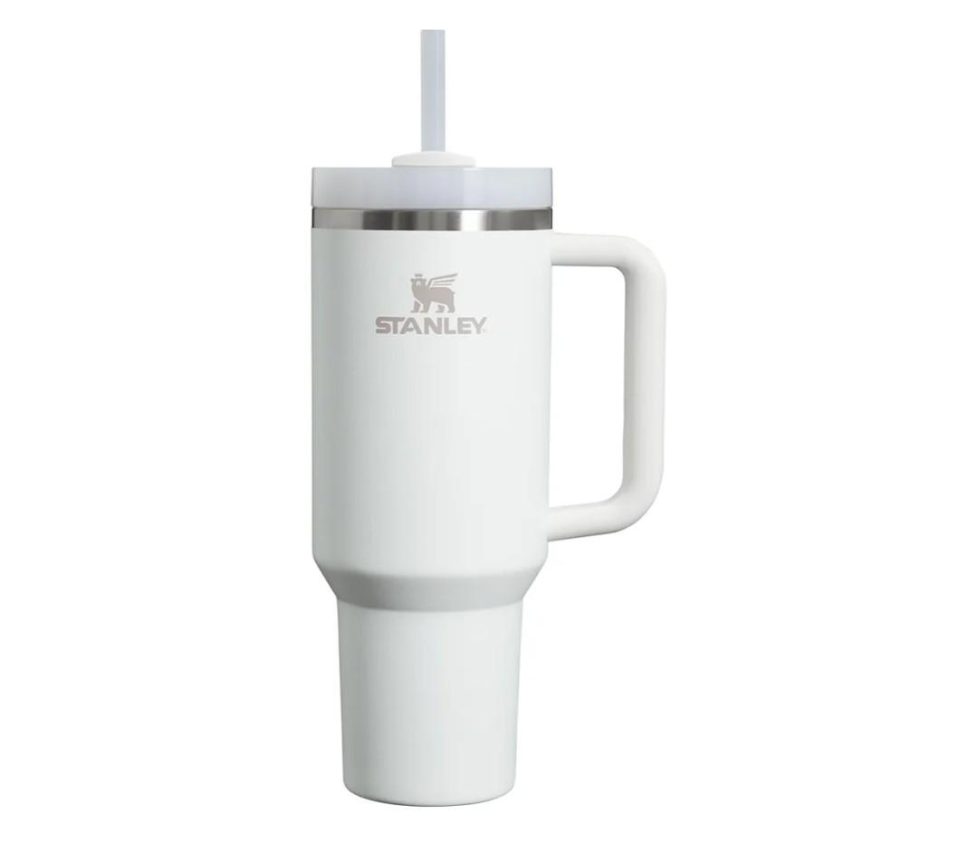 STANLEY Quencher H2.0 Tumbler with Handle and Straw 40 oz | Flowstate 3-Position Lid | Cup Holder Compatible for Travel | Insulated Stainless Steel Cup | BPA-Free | Frost