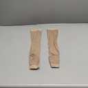 Truform Sheer Compression Stockings, 15-20 mmHg, Women's Knee High Length, Open Toe, 20 Denier, Medium (Nude)