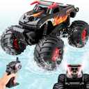 Waterproof Monster Truck Remote Control Car, 1:16 Bigger Amphibious RC Cars Toys, Long Battery 4WD All Terrain Off-Road Vehicle for 6 7 8 9 10 11 12+ Boys Girls Kids Ideal Birthday