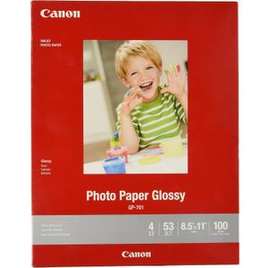 CanonInk Glossy Photo Paper 8.5" x 11" 100 Sheets (1433C004)