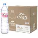 Evian Natural Spring Water, 1.5 L bottle (Pack of 12) (50.7 Fl Oz (Pack of 12))