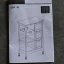 YITAHOME Small Solid Wood Top Kitchen Island Cart on Wheels with Storage, Rolling Portable Dining Room Serving Utility Carts Mobile Movable with 3 Drawers Cabinet, Dark Brown
